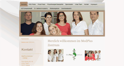 Desktop Screenshot of medplus-zentrum.de