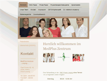 Tablet Screenshot of medplus-zentrum.de